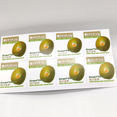 BOPP Food Product Label Pantone CMYK Vegetable Store Shelf Store