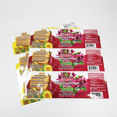 ملصق Pantone Food Package Sticker BOPP Film PMS طباعة ملصقات لاصقة