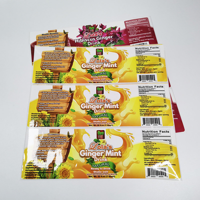ملصق Pantone Food Package Sticker BOPP Film PMS طباعة ملصقات لاصقة