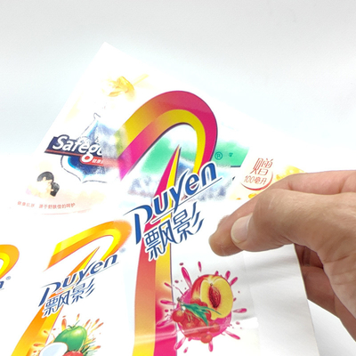 CMYK مستحضرات التجميل تصميم ملصق مستطيل PVC مستحضرات التجميل بانتون العلامة البيضاء