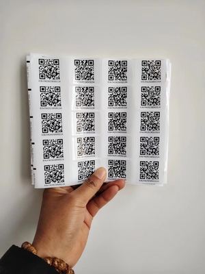 قص القبلات بأحجام مختلفة ملصق ذكي Qr مخصص ملصقات الملصقات