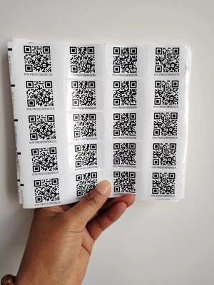 قص القبلات بأحجام مختلفة ملصق ذكي Qr مخصص ملصقات الملصقات