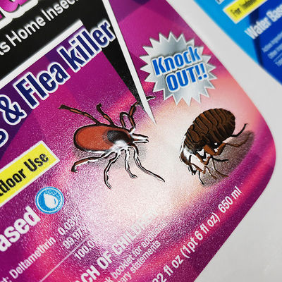 طباعة أوفست ملصقات المنتجات الكيماوية اليومية ملصقات بوب رول منزلية