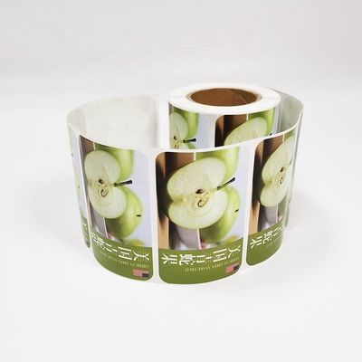 دائرة الملصقات الغذائية الملصقات الفيلم الدعم الحد الأدنى للجودة 1000 قطعة