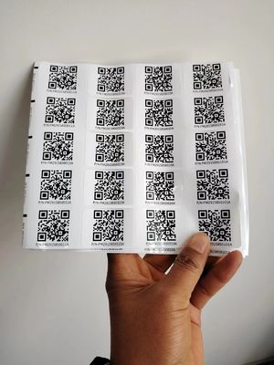 قص القبلات بأحجام مختلفة ملصق ذكي Qr مخصص ملصقات الملصقات