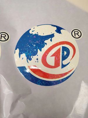 سهلة القشرة ملصقات الختم الهولوغرافي UV مقاومة للطباعة دائمة الوقاية من المياه ملصق ليزر للشعار